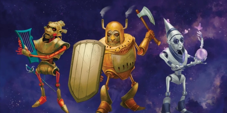 An entry image of three Autognomes in DnD 5e Spelljammer