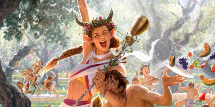 An entry image of the Satyr race in DnD 5e