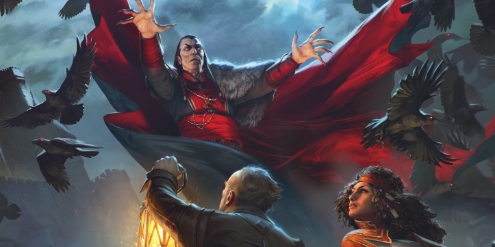 An entry image showing a vampire adventure in DnD 5e