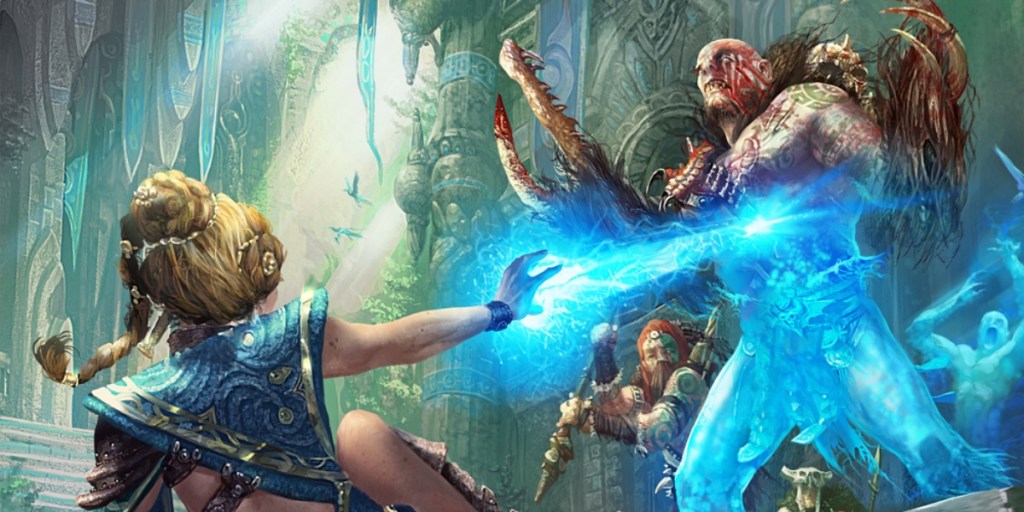 An entry image showing the Enervate spell in DnD 5e