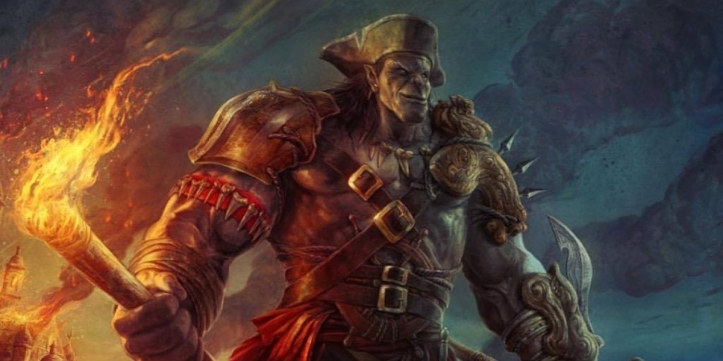 An entry image showing an Orc DnD character creation idea