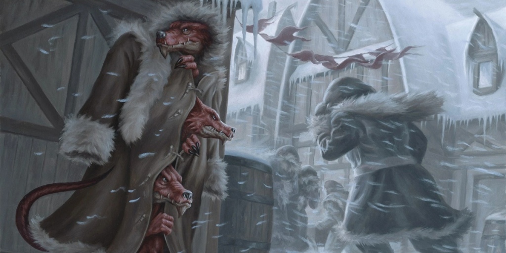 An entry image showing three kobolds in a trench coat in DnD 5e