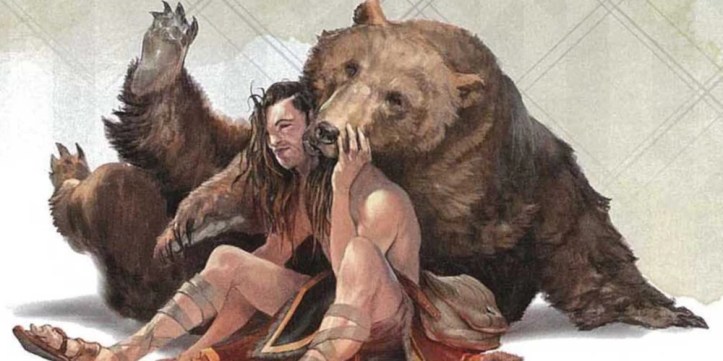 An entry image showing a Beast Master Ranger subclass build in DnD 5e