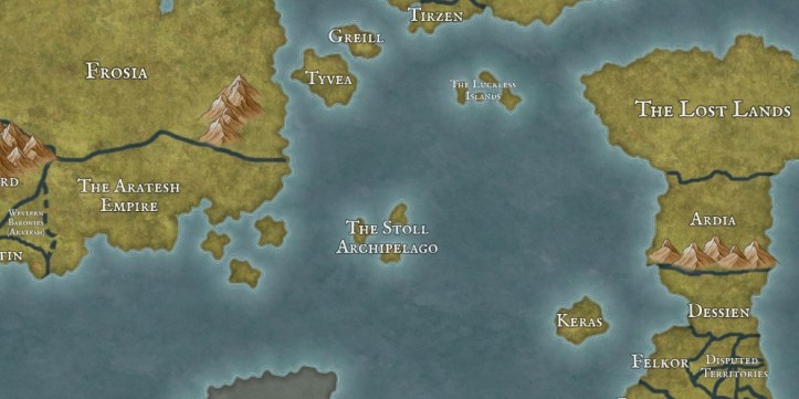 An entry image showing a DM's world map in DnD 5e