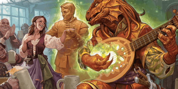 An entry image showing a Bard creating a character in DnD 5e