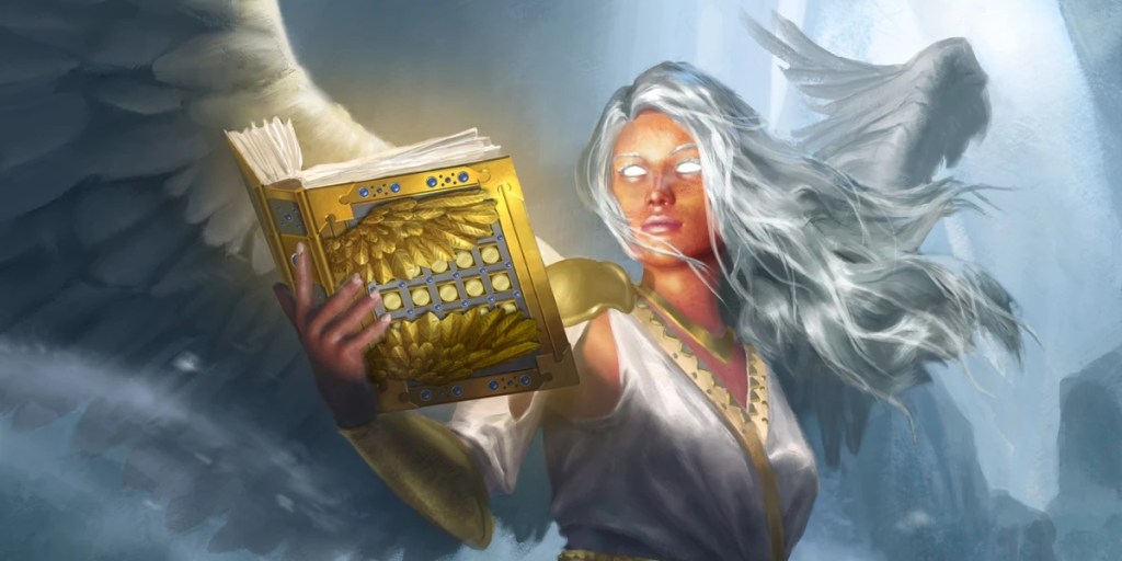 An entry image showing a Warlock DnD 5e healing support build