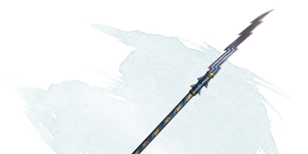 An entry image showing a Javelin of Lightning DnD 5e magic item